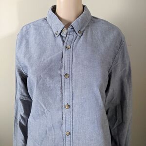 Levi's Oxford Blue Button-Down Shirt, Men's Large